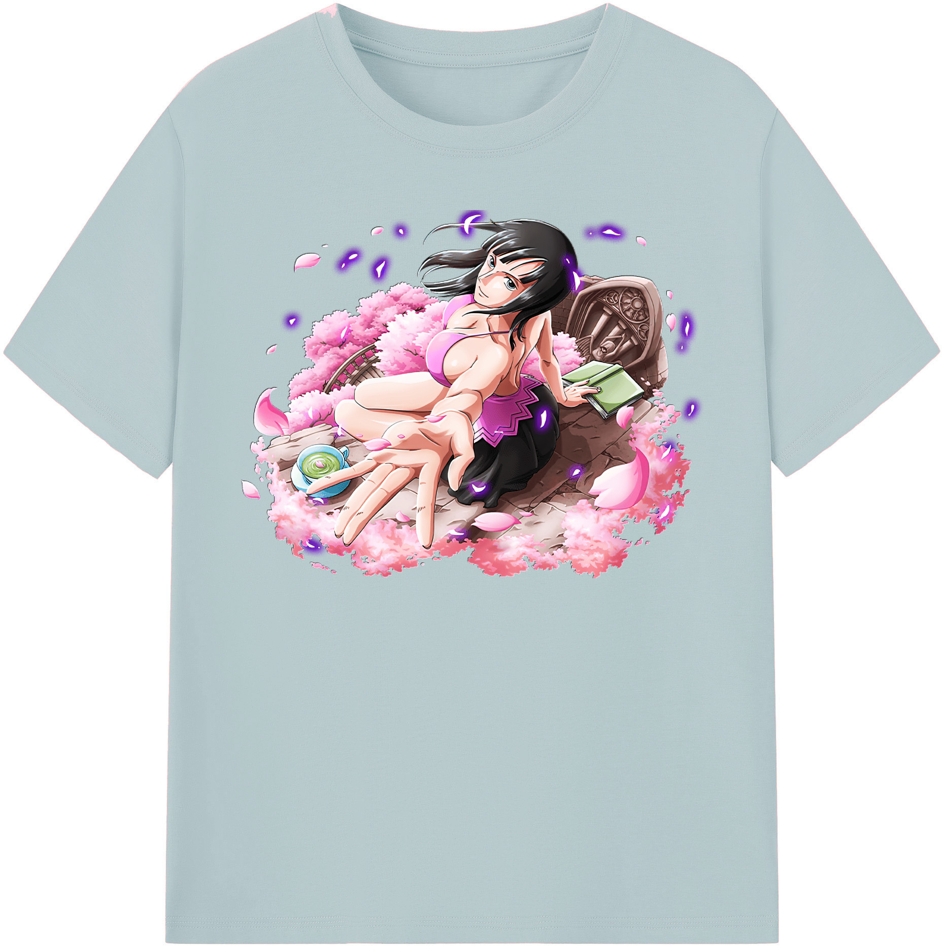 ワンピース ニコ・ロビン ONE PIECE Nico Robin 綿100％半袖Tシャツ（フロントプリント）